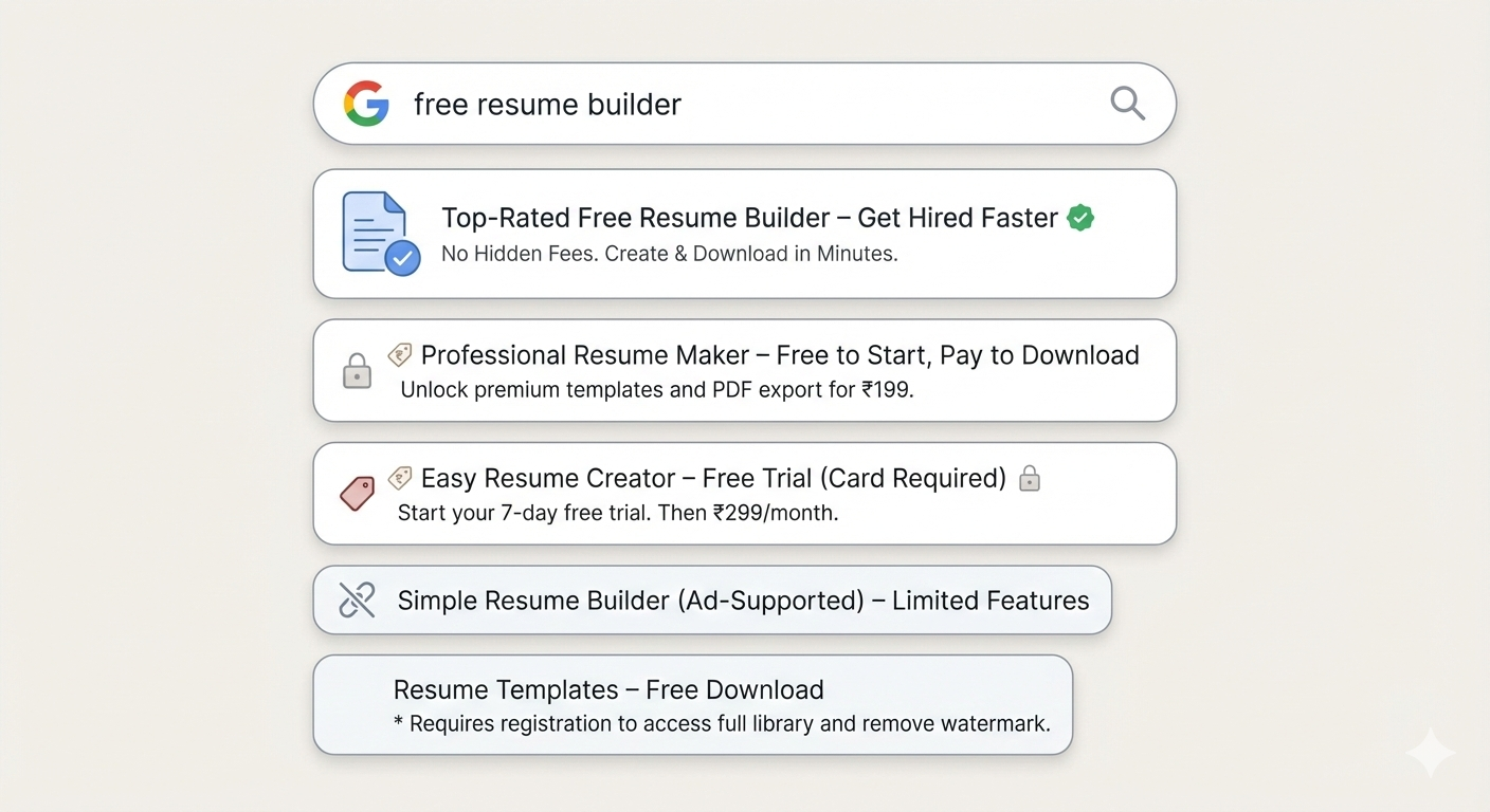 Are Resume Builders Really Free? My Honest Experience After Trying Google’s Top Results